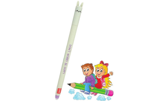 Legami Erasable Pen mit Bunny-Motiv! Don't Worry Be Hoppy Löschbarer Gelstift