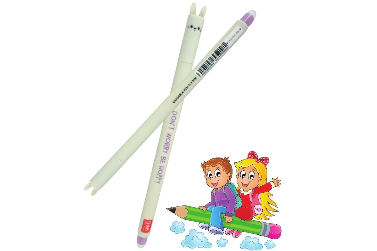 Legami Erasable Pen mit Bunny-Motiv! Don't Worry Be Hoppy Löschbarer Gelstift3