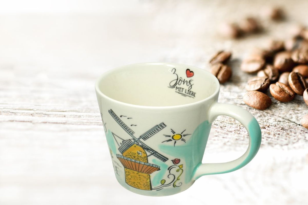 Die Zonser Sammeltasse Zons mit Liebe limitiert Souvenir Tasse