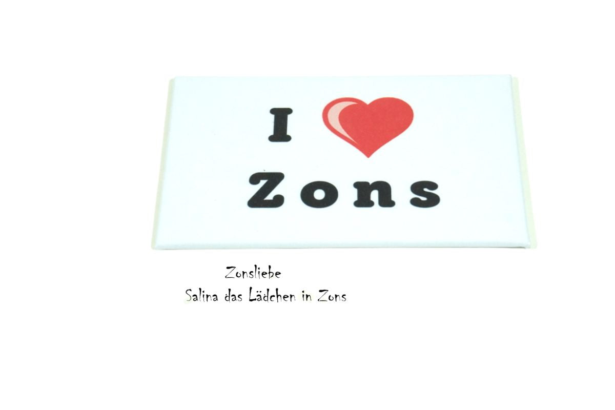 Magnet Zons I Herz Zons Magnet mit Spruch Souvenir Feste Zons2