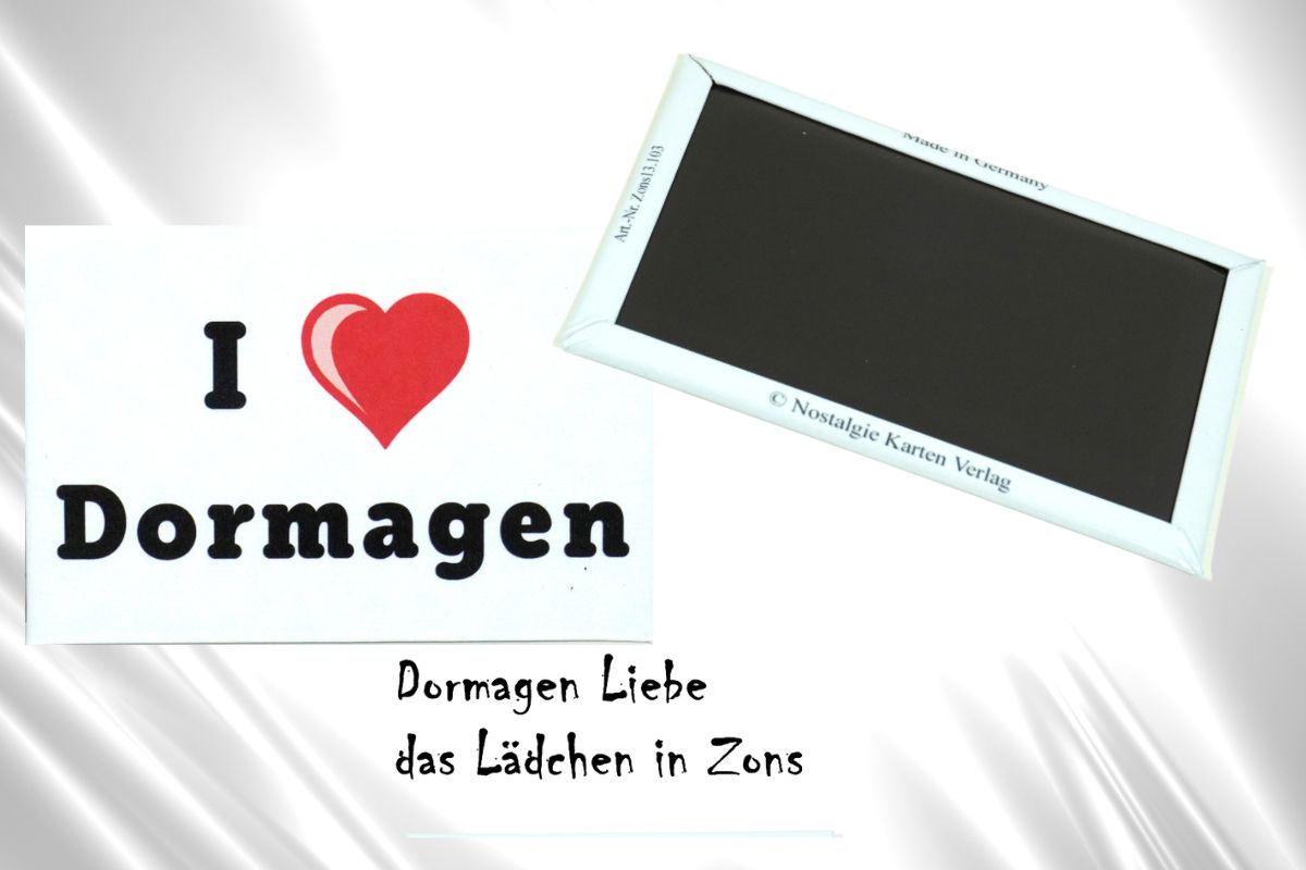 Magnet Dormagen I Herz Dormagen Magnet mit Spruch Souvenir3