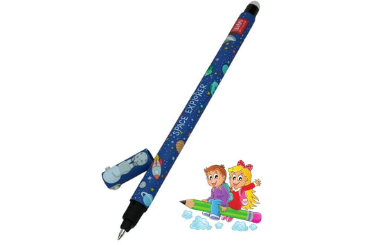Legami Erasable Pen mit Astronaut-Motiv! Space Explorer Löschbarer Gelstift Schwarze Tinte