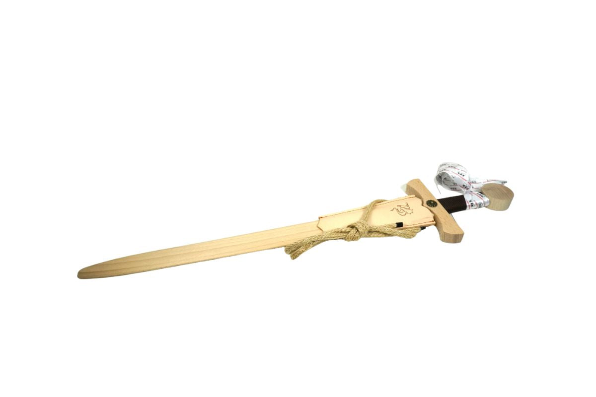Vah Drachenschwert Holzschwert mit Halterung Handarbeit 66cm Länge3