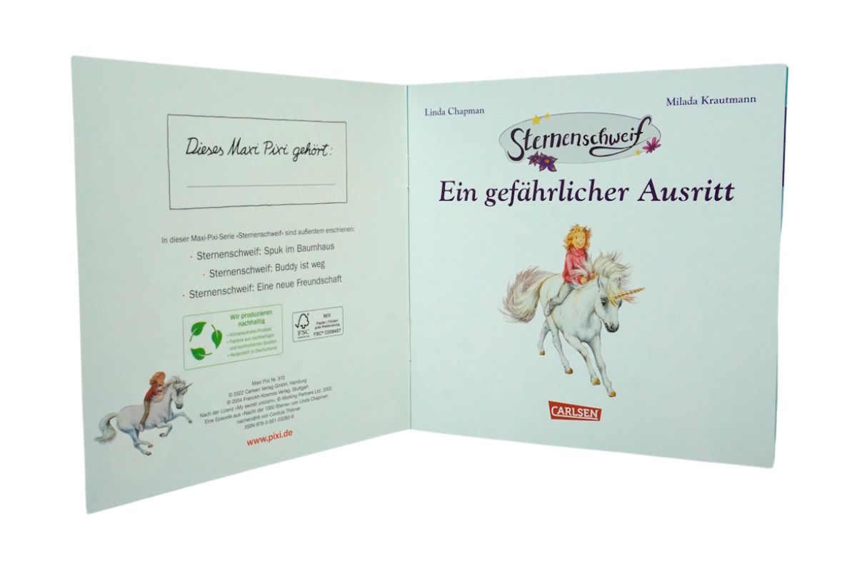Maxi Pixi Sternenschweif Ein gefährlicher Ausritt Nr. 370 Mein kleines großes Bilderbuch4