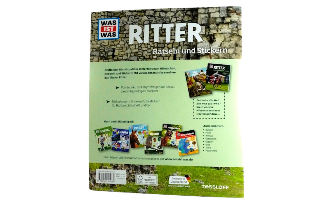 WAS IST WAS Rätseln und Stickern: Ritter Softcover4