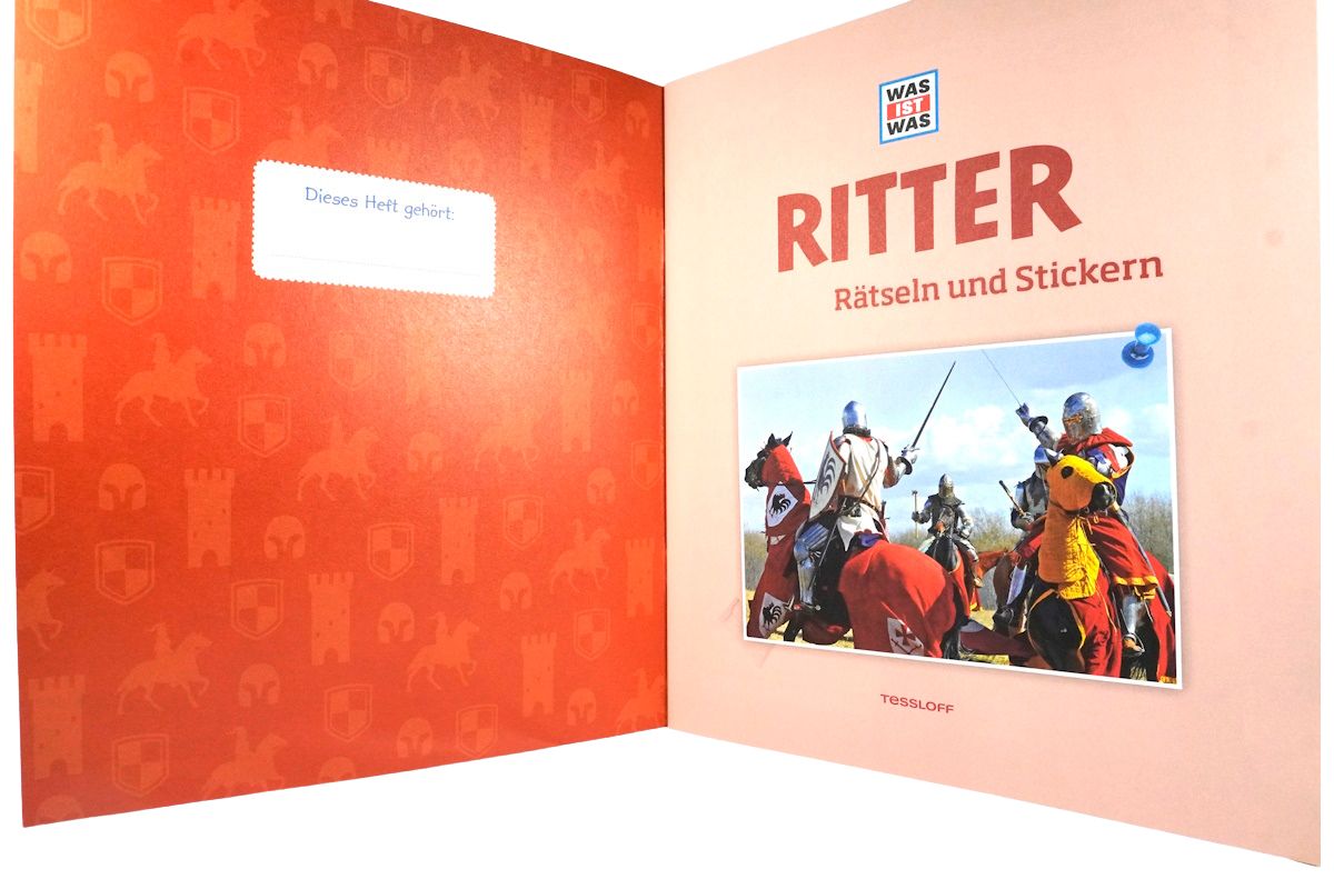 WAS IST WAS Rätseln und Stickern: Ritter Softcover2