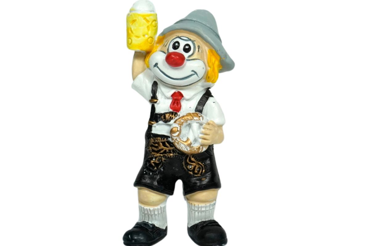 Schmitzens Karnevals Figur Clown Sepp, oans, zwoa, g`suffa 10 cm Sammlerstück Kölner Karneval4
