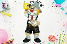 Lade das Bild in den Galerie-Viewer, Schmitzens Karnevals Figur Clown Sepp, oans, zwoa, g`suffa 10 cm Sammlerstück Kölner Karneval
