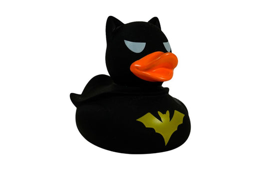 LILALU Dark Duck Quietscheente schwarz Sammlerstück lustige Schwimmente5