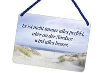 Lade das Bild in den Galerie-Viewer, Kulthänger KH 102 "An der Nordsee wird es besser" Wandschild 2
