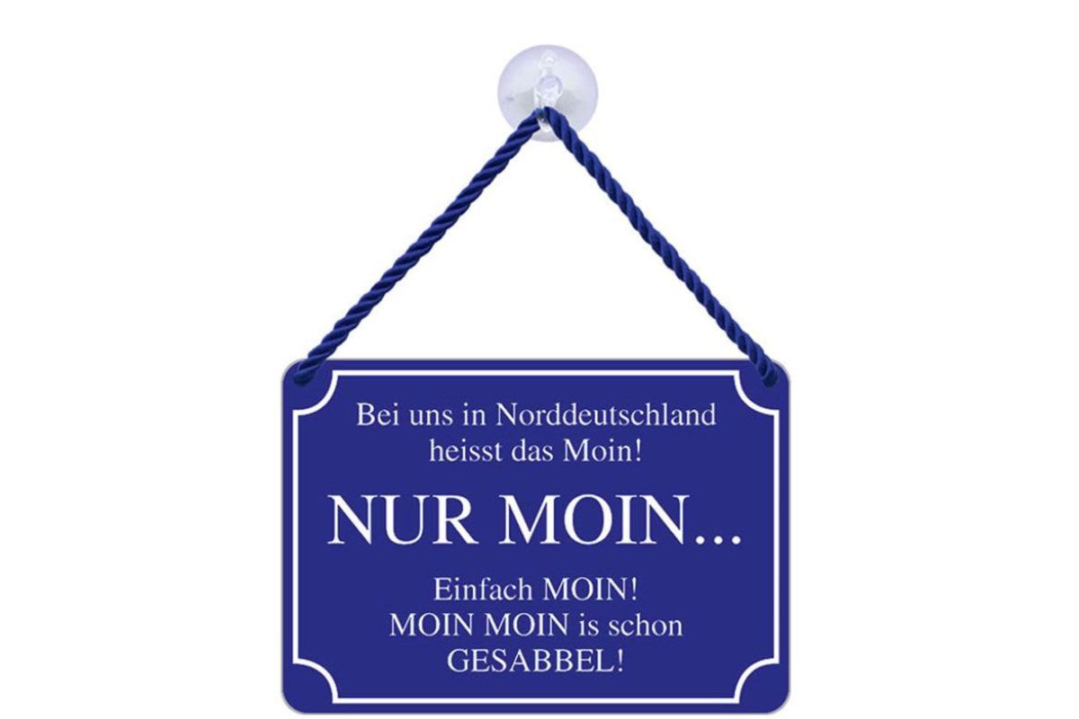 Kulthänger KH 177 "Nur Moin heisst das" Wandschild4