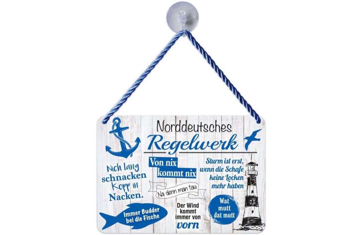 Kulthänger  "Norddeutsches Regelwerk" Wandschild 3