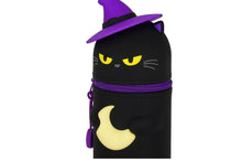 Lade das Bild in den Galerie-Viewer, Legami 2-in-1-Federmäppchen aus weichem Silikon Halloween Black Kitty Kawaii4
