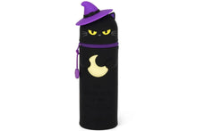 Lade das Bild in den Galerie-Viewer, Legami 2-in-1-Federmäppchen aus weichem Silikon Halloween Black Kitty Kawaii9
