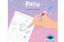 Lade das Bild in den Galerie-Viewer, Legami 5 Radiergummis Stapelbar Meow3

