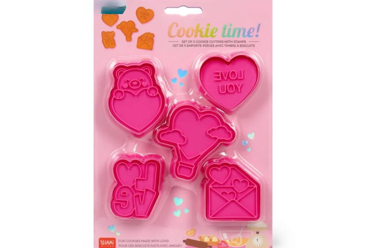 Legami 5er-Set Plätzchenformen - Cookie Time! Liebe liegt in der Luft