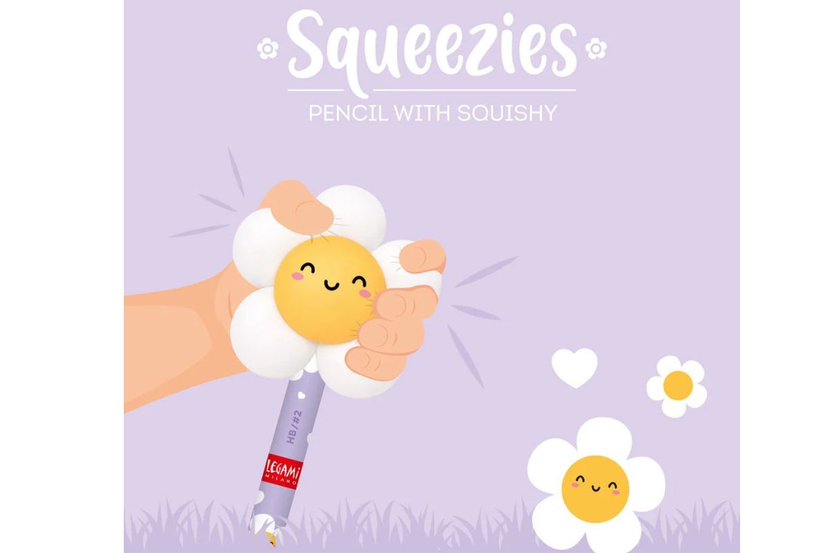 Legami Anti-Stress-Bleistift Daisy „Oh Happy Daisy“ - Squeezies with Squishy 2