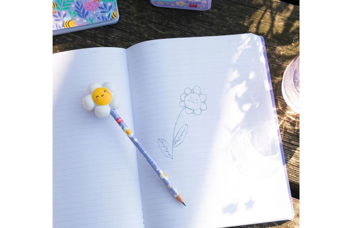 Legami Anti-Stress-Bleistift Daisy „Oh Happy Daisy“ - Squeezies with Squishy 4