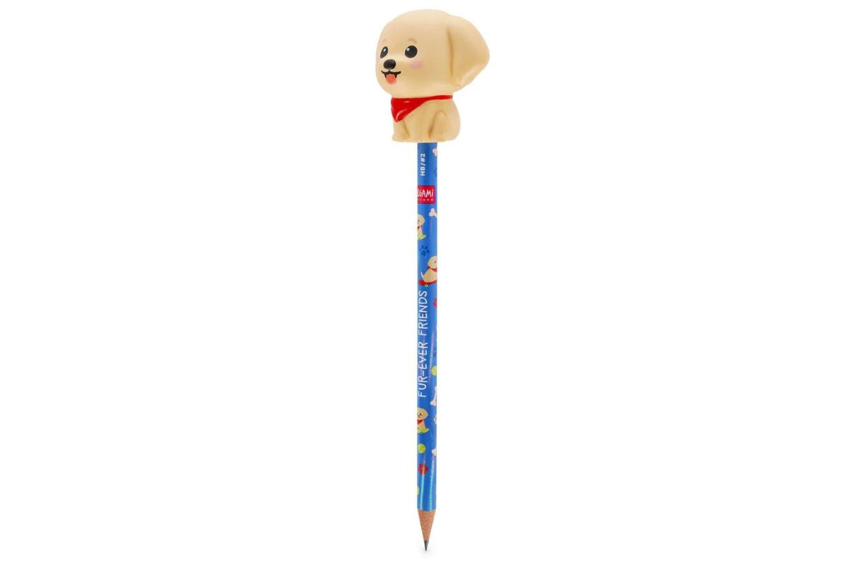 Legami Anti-Stress-Bleistift Golden Retriver „Fur-ever Friends“ - Squeezies with Squishy 