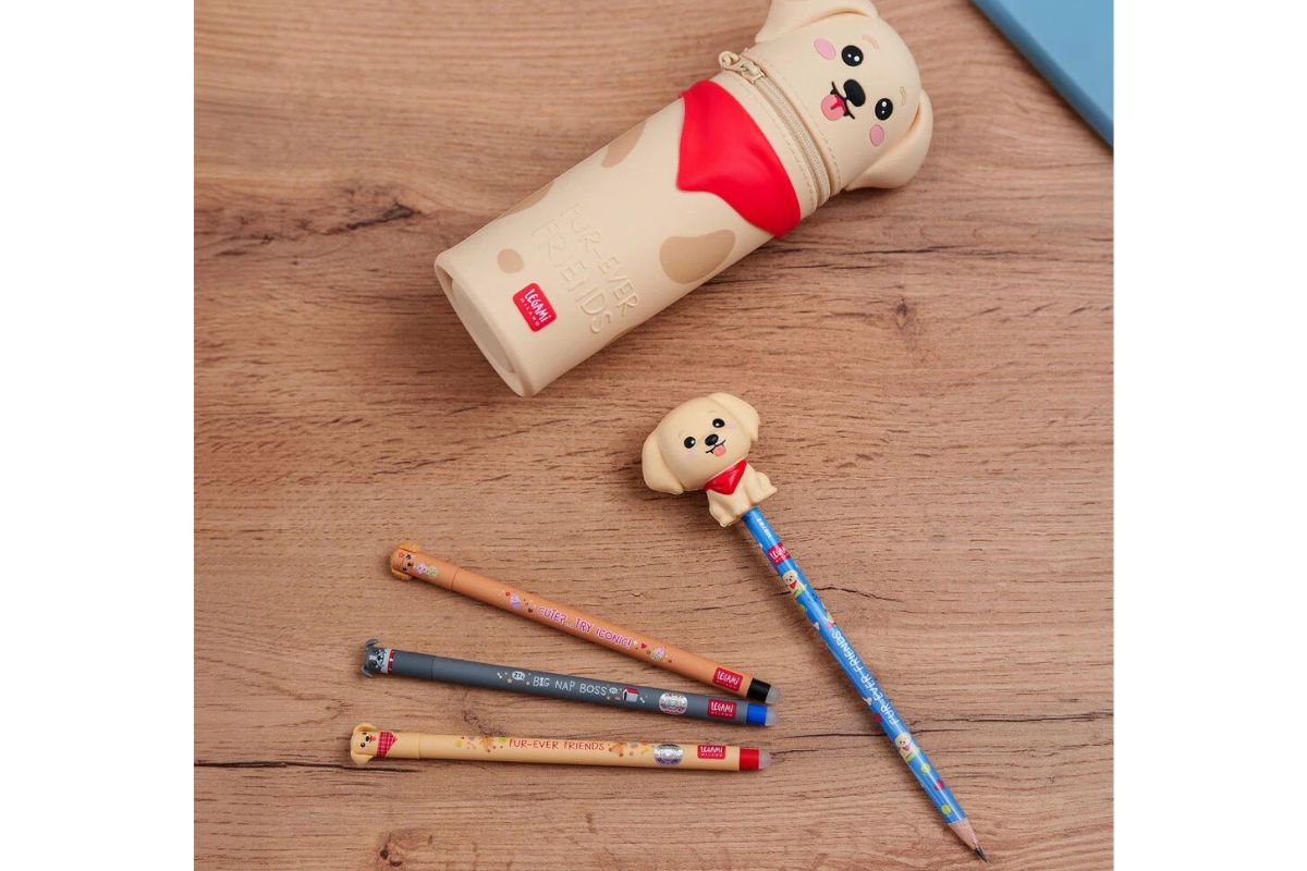 Legami Anti-Stress-Bleistift Golden Retriver „Fur-ever Friends“ - Squeezies with Squishy 10
