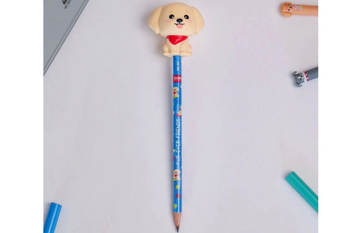 Legami Anti-Stress-Bleistift Golden Retriver „Fur-ever Friends“ - Squeezies with Squishy 8