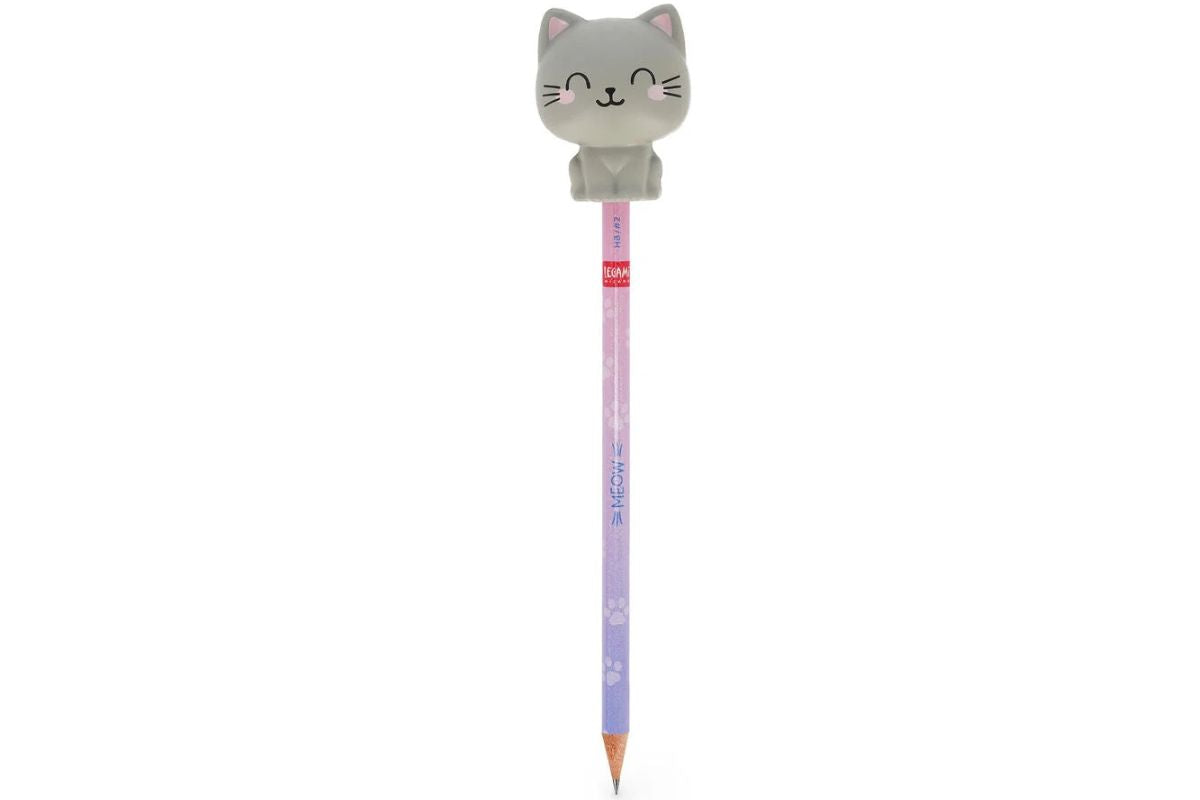 Legami Anti-Stress-Bleistift Kitty „Be Curious“ - Squeezies with Squishy2