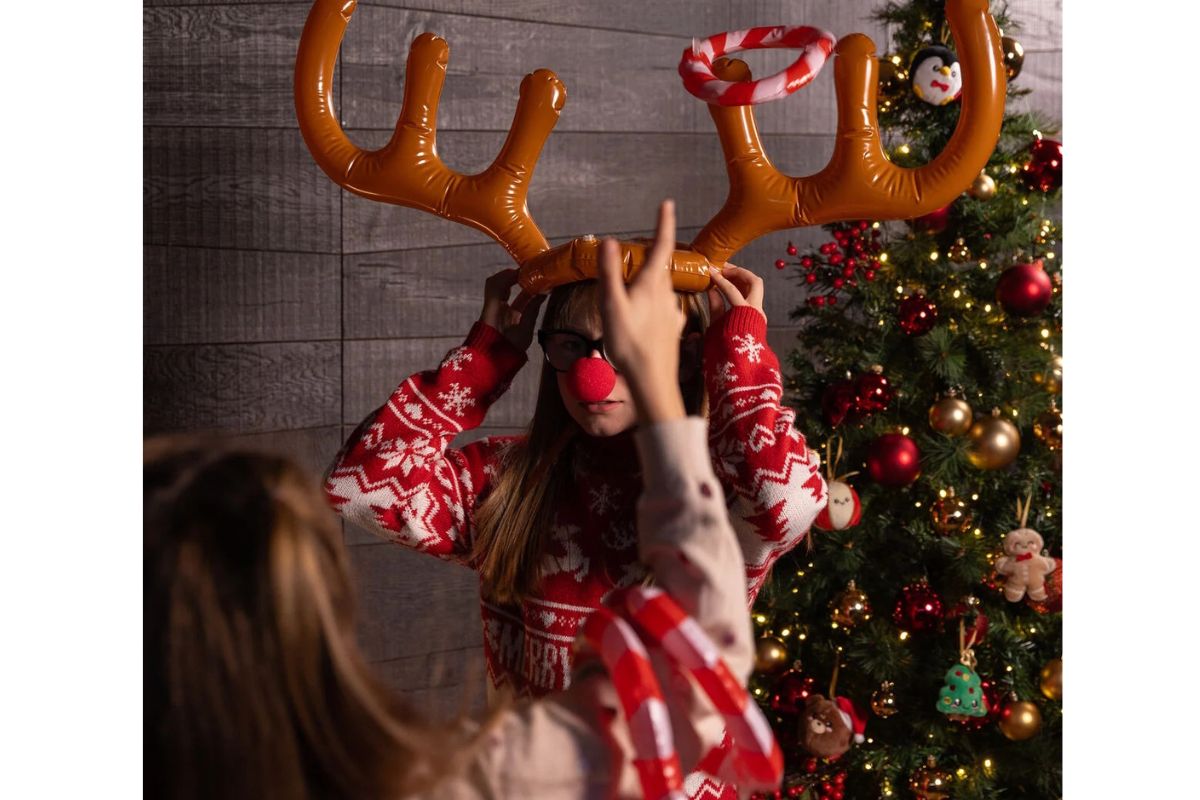 Legami Aufblasbares Ringwurfspiel Oh My Deer Weihnachten5