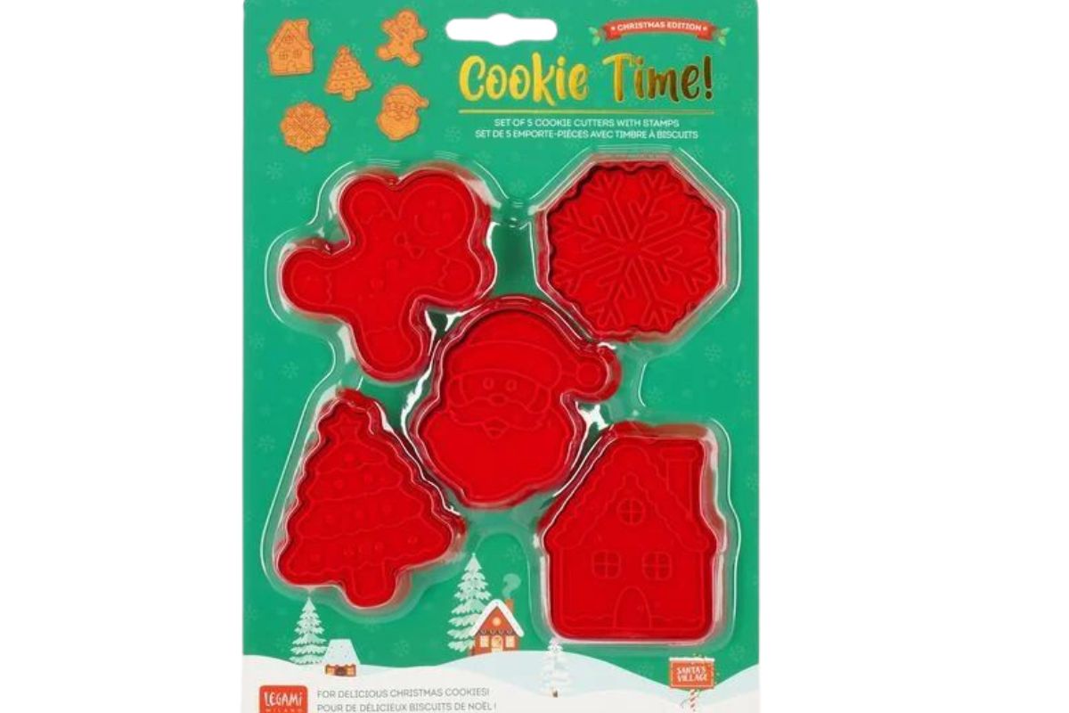 Legami Cookie Time 5 Förmchen Set Weihnachts Kekse mit Stempel