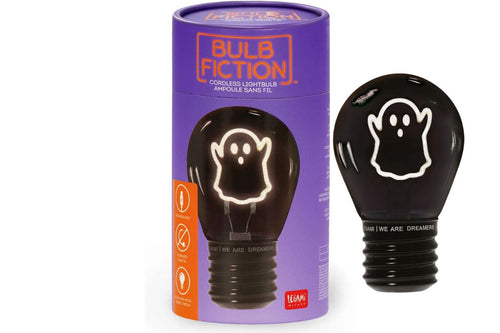 Legami Deko-Tischlampe in Glühbirnenform Ghost Bulb Fiction for Halloween