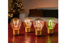 Lade das Bild in den Galerie-Viewer, Legami Deko-Tischlampe in Glühbirnenform Weihnachten Joy Bulb Fiction8

