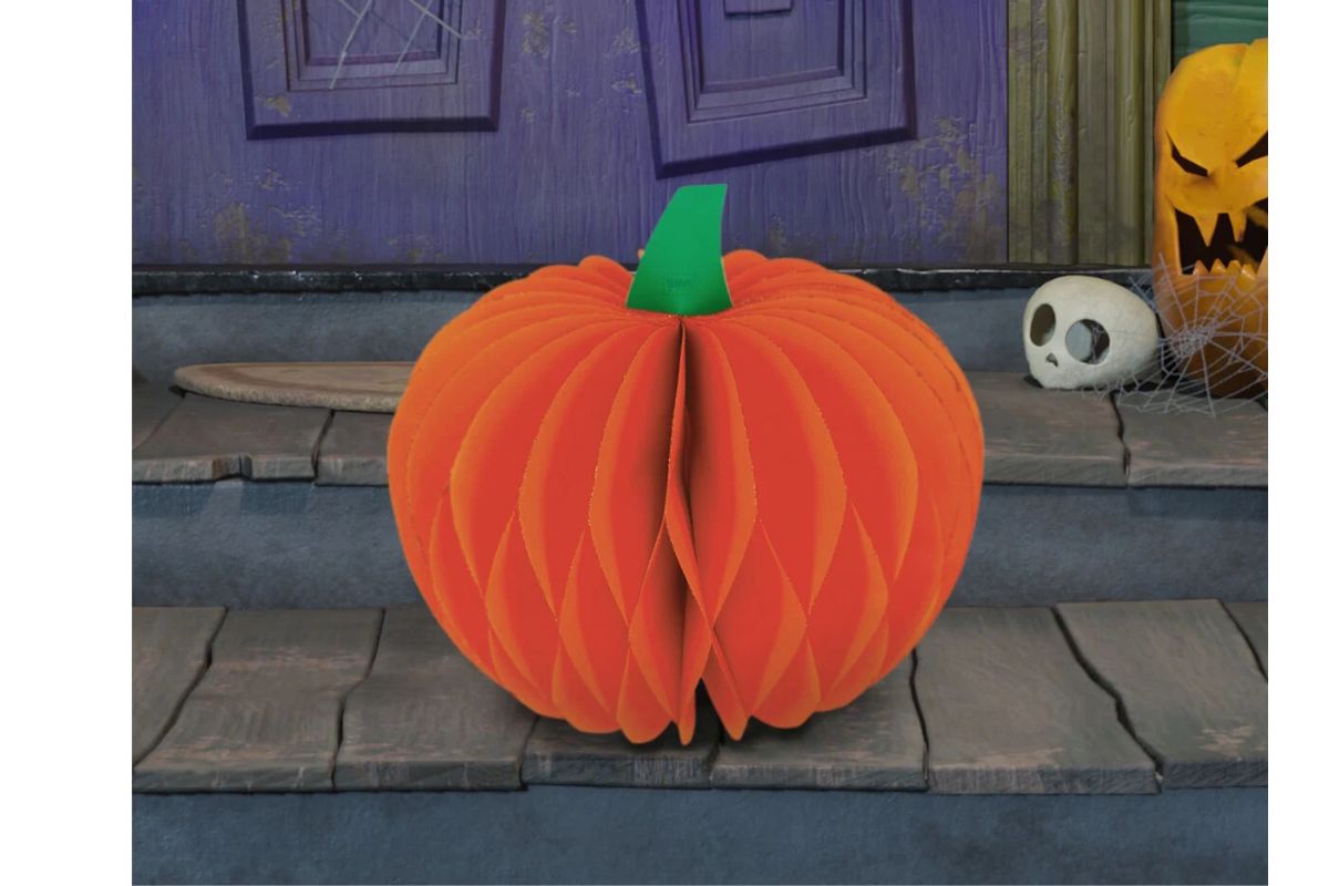 Legami Faltbarer Halloween Papier Kürbis What a Pumpkin Halloween5