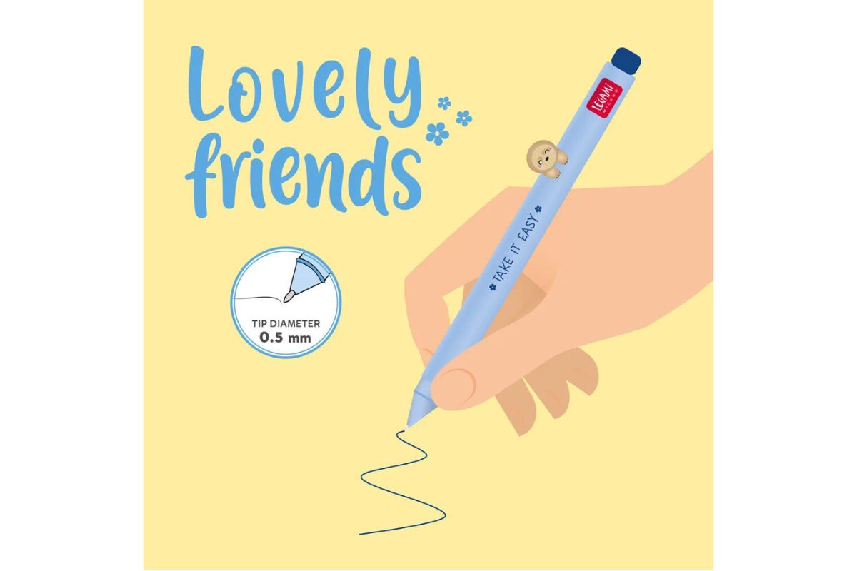 Legami Gelstift mit Deko-Tierchen Sloth „Take It Easy“ - Lovely Friends3