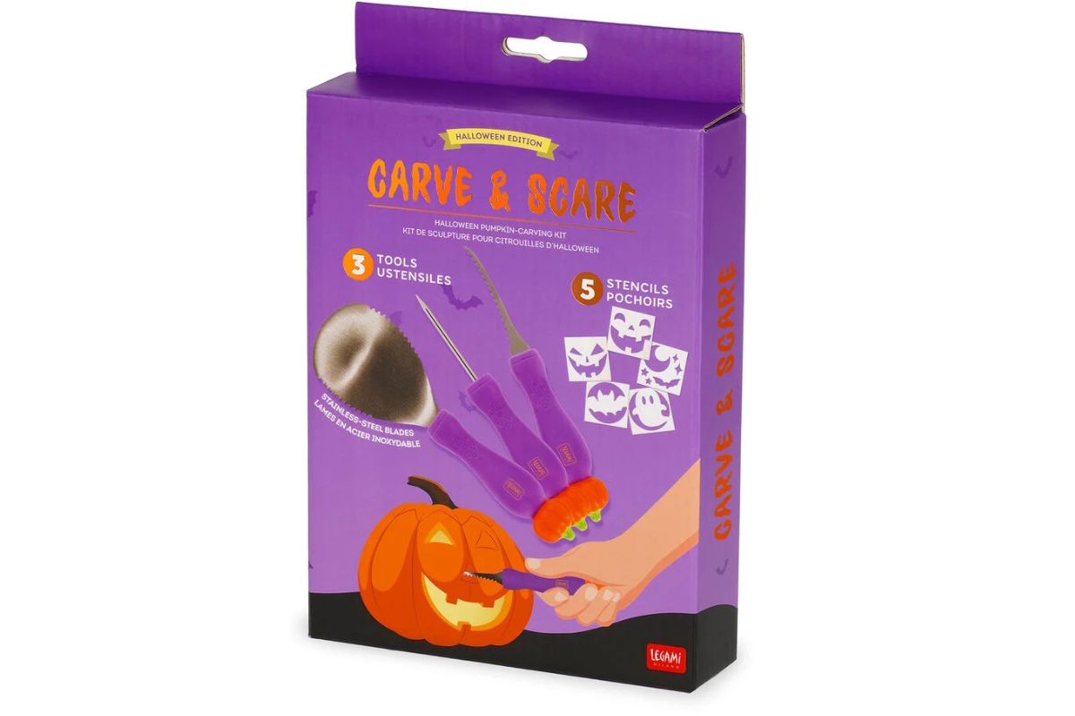 Legami Halloween Kürbisschnitzset Carve & Scare4