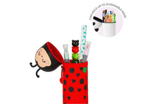 Lade das Bild in den Galerie-Viewer, Legami Kawaii Federmäppchen Etui Ladybug Get Lucky 2-In-1 Pencil Case 18cm2
