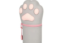 Load the picture into the gallery viewer, Legami Kawaii Kitty Federmäppchen Etui Grau 2-In-1 Pencil Case 22cm2
