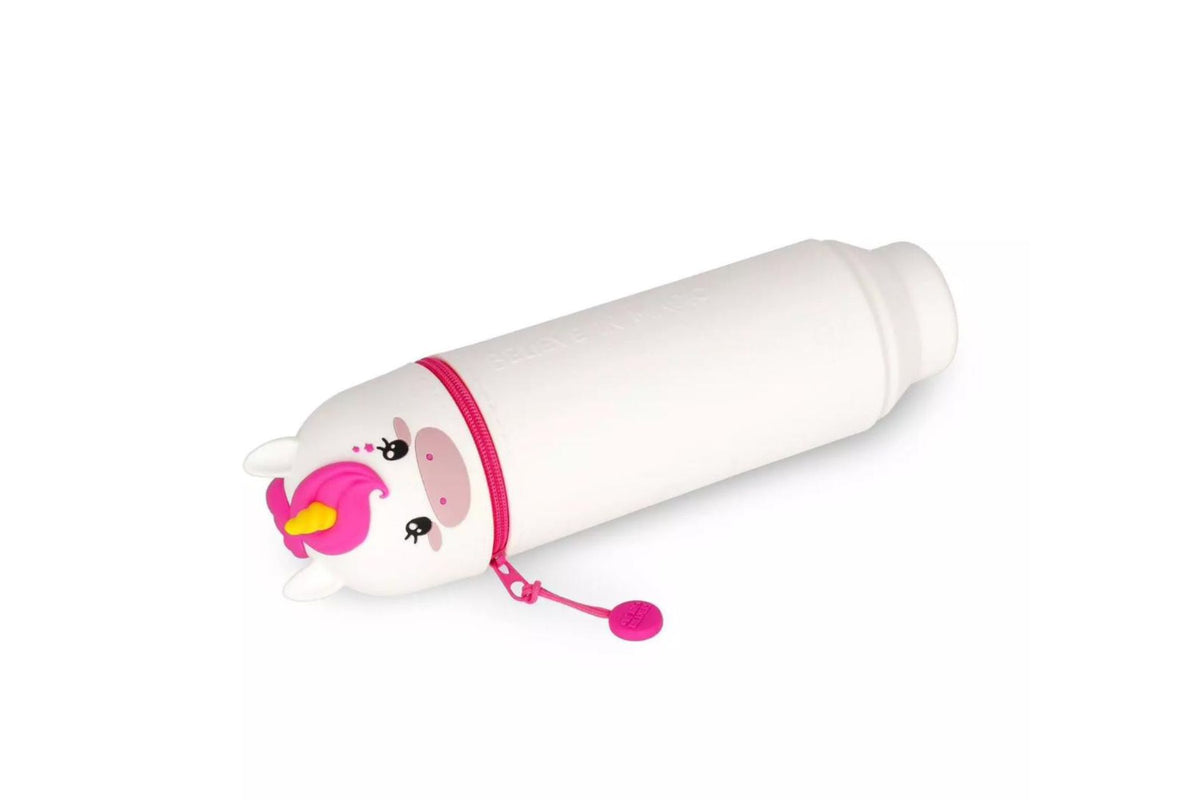 Legami Kawaii Unicorn Federmäppchen Etui Weiß Pink 2-In-1 Pencil Case 18cm5
