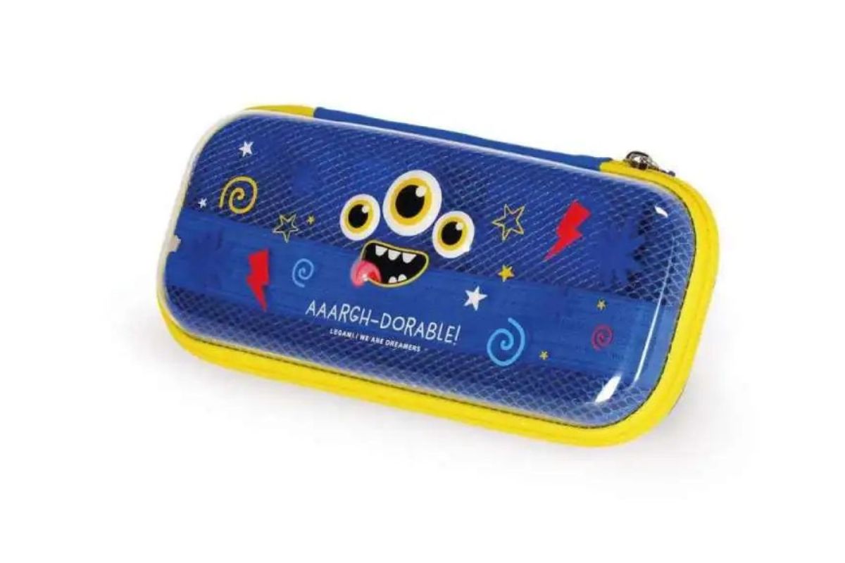 Legami Kawaii Wonderwow - Monster Federmäppchen Etui Blau 23cm