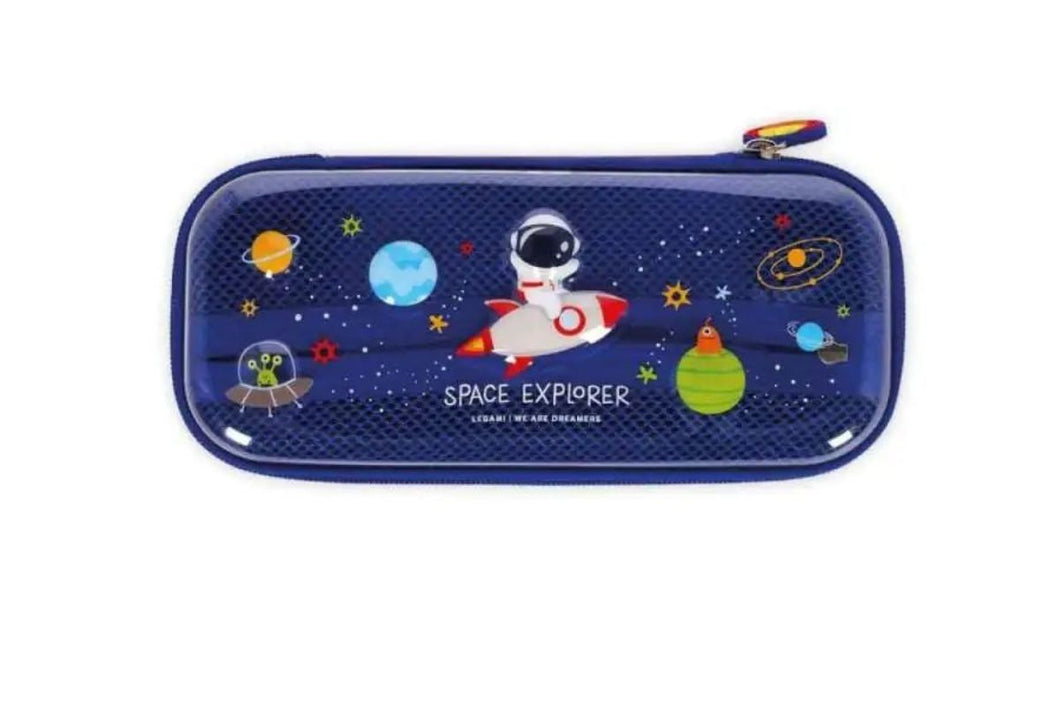 Legami Kawaii Wonderwow - Space Federmäppchen Etui Blau Weiß 23cm