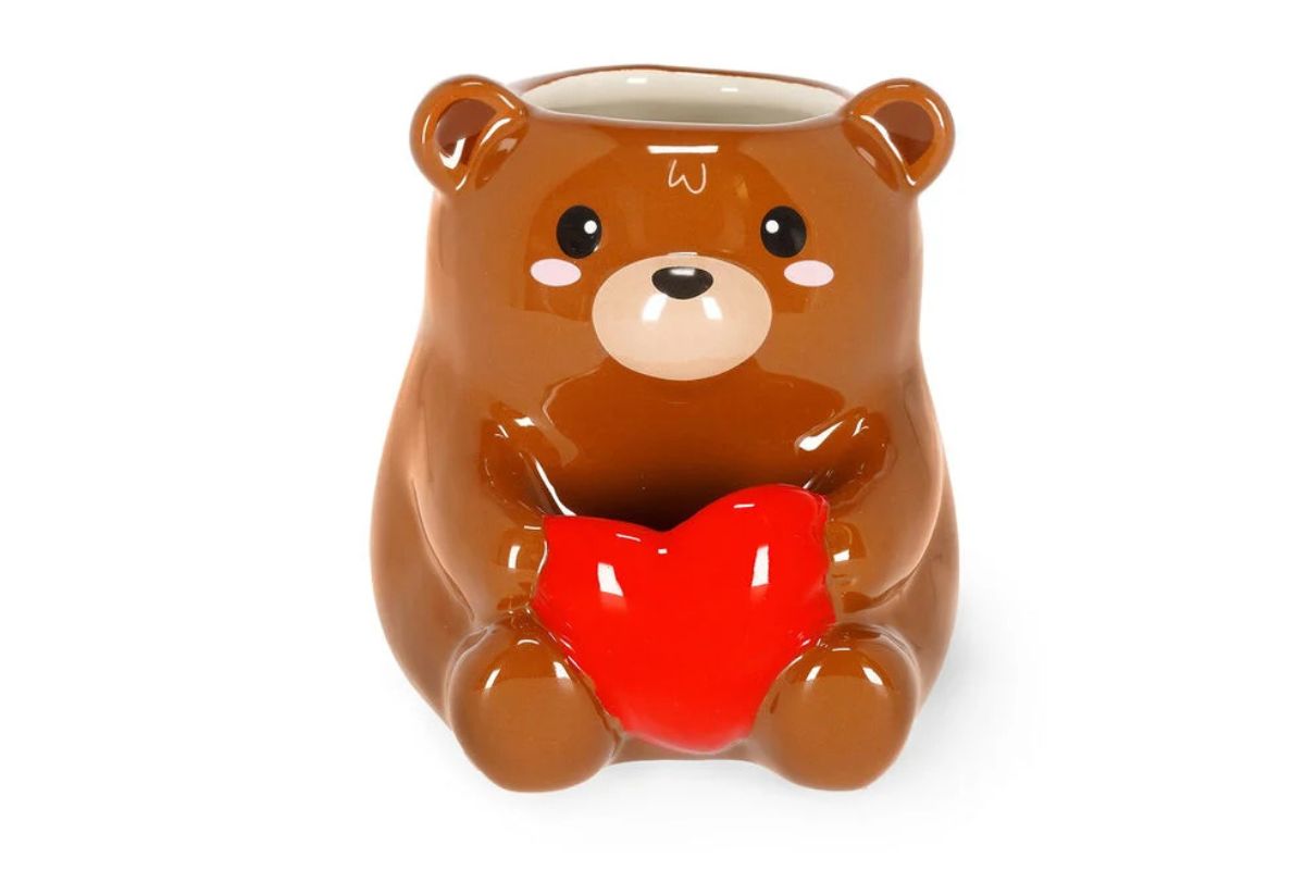 Legami Keramik-Stiftehalter „Teddy Bear“ – Desk Friends | Handbemalt