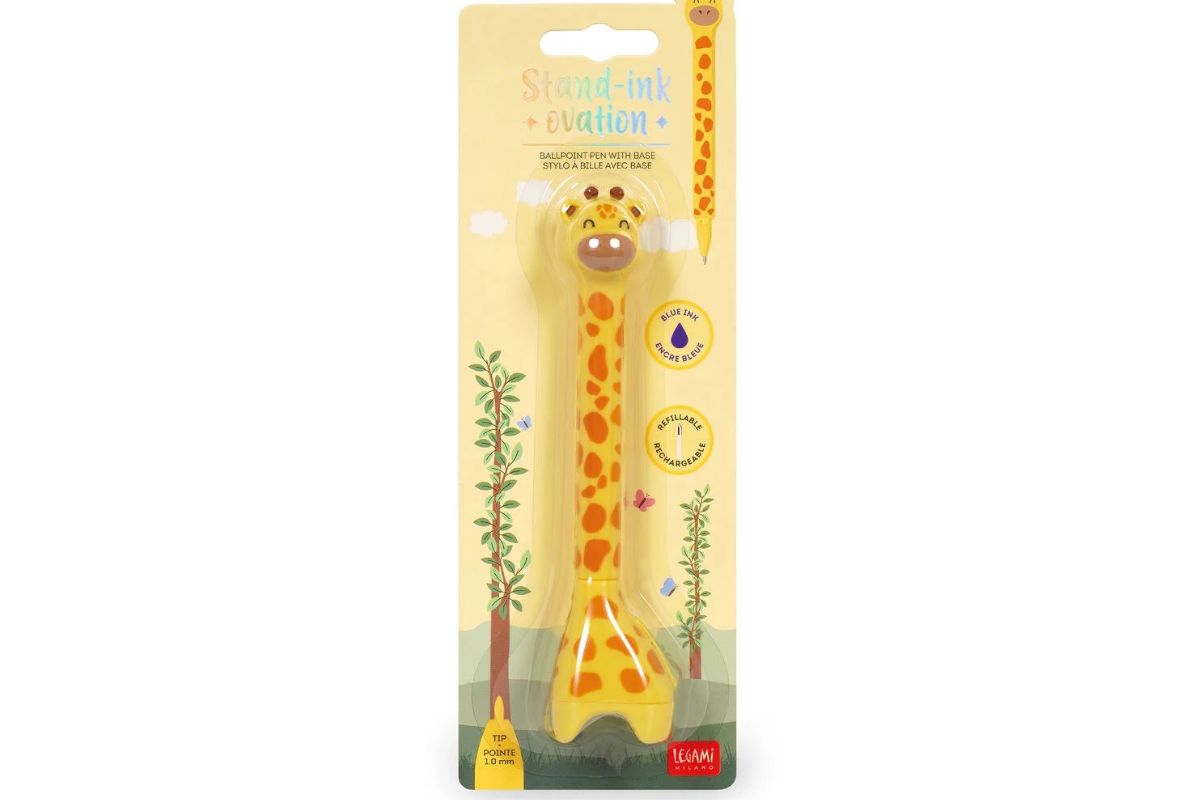 Legami Kugelschreiber Giraffe mit Standfuß Stand-Ink Ovation4
