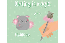 Lade das Bild in den Galerie-Viewer, Legami Leuchtender Kugelschreiber - Writing is Magic Kitty Blaue Tinte2
