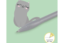 Lade das Bild in den Galerie-Viewer, Legami Leuchtender Kugelschreiber - Writing is Magic Kitty Blaue Tinte3
