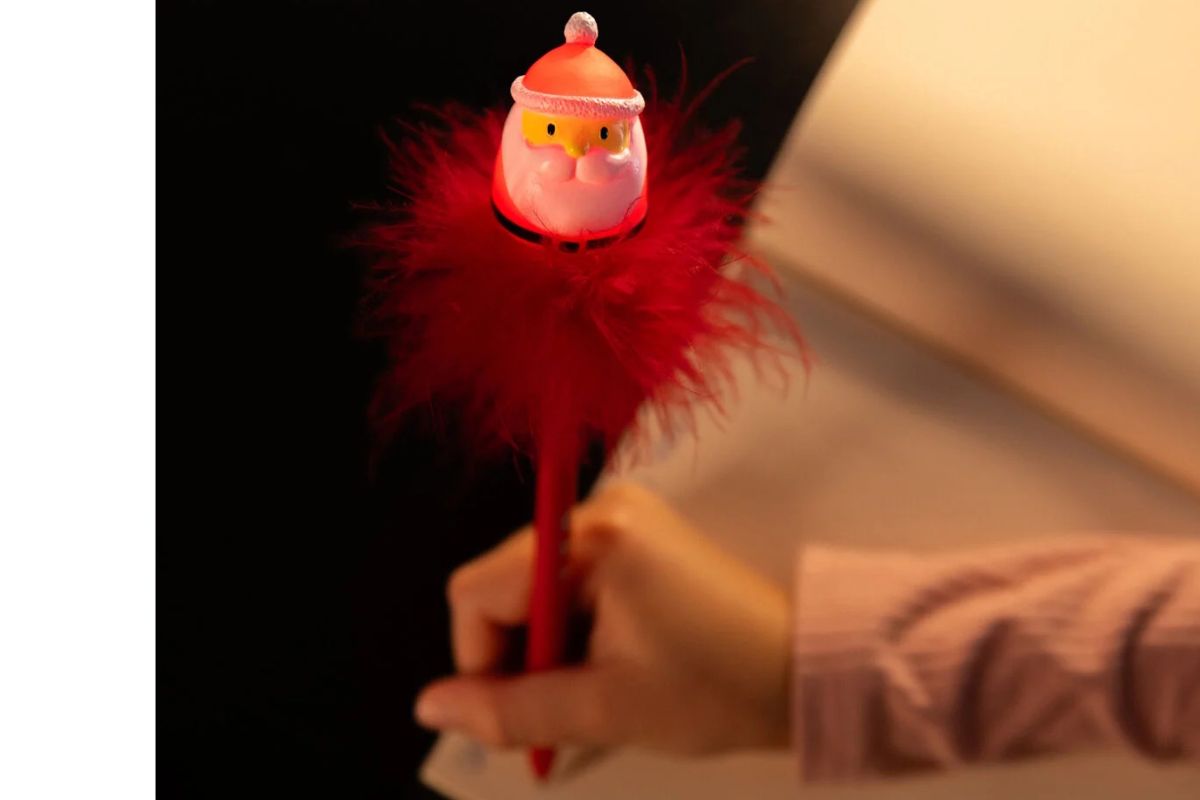 Legami Leuchtender Kugelschreiber Santa Claus Writing is Magic Weihnachten3