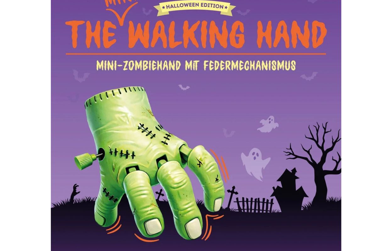 Legami Mini-Zombiehand mit Federmechanismus - The Mini Walking Hand Halloween