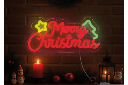 Legami Neon Effekt Led Light Schild Weihnachten Merry Xmas It's a Sign