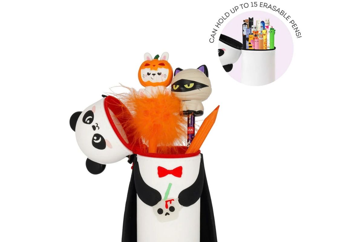 Legami Panda Bam-Boo 2-in-1-Federmäppchen Silikon Halloween Kawaii6