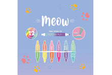 Lade das Bild in den Galerie-Viewer, Legami Set 6 Doppelspitzen Textmarker Kitty Meow2
