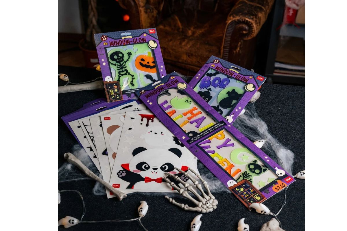 Legami Set aus 40 Elektrostatischen Fensteraufklebern-Window-Wow Halloween2