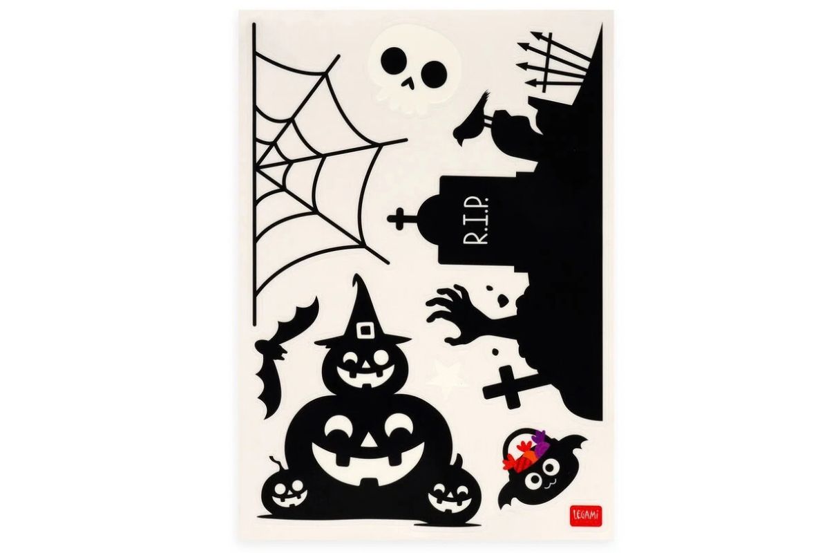 Legami Set aus 40 Elektrostatischen Fensteraufklebern-Window-Wow Halloween5