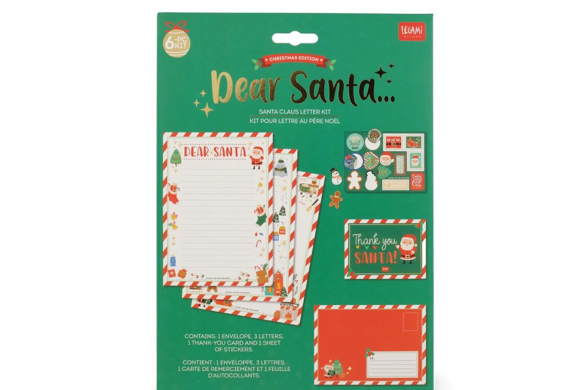 Legami Set für Brief an den Weihnachtsmann Dear Santa